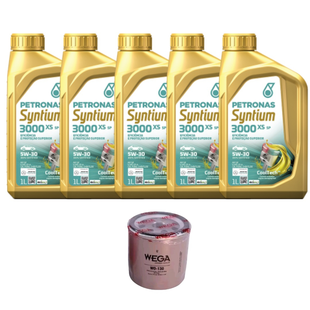 Kit Troca De Leo Ford Ecosport E Flex A L Petronas W Sint Tico Filtro