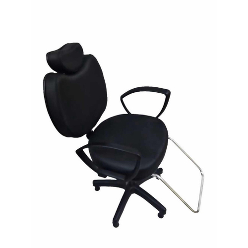 Cadeira de barbeiro hidraulica reclinável corsa, cabeleireiro, maquiagem,  móveis p/ salão, fortebello - cor: preto 3D