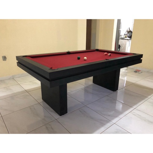 Mesa De Sinuca Residencial Jogo De Botão E Ping Pong