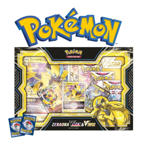 Box Pokémon Coleção de Batalha Zeraora V-max e V-astro - Copag