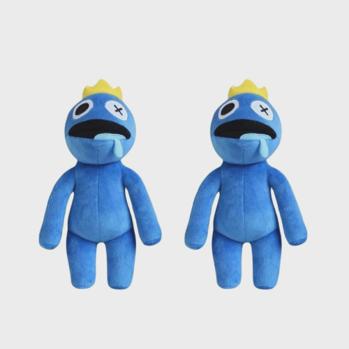 Boneco Pelúcia Rainbow Friends Capitulo 2 Monstro Ciano Blue em