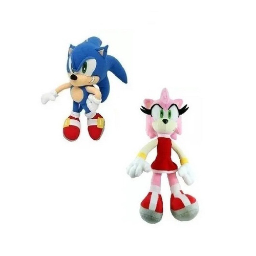 Boneco Pelúcia Sonic Amy Rose 35 Cm Unisex Antialergico