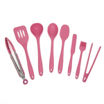 Kit Jogo de Cozinha Rosa 7 Utensílios de Silicone Pote Inox na Americanas  Empresas