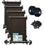 Kit Aquecedor Solar 13 Placas de 3Metros + Kit Fechamento
