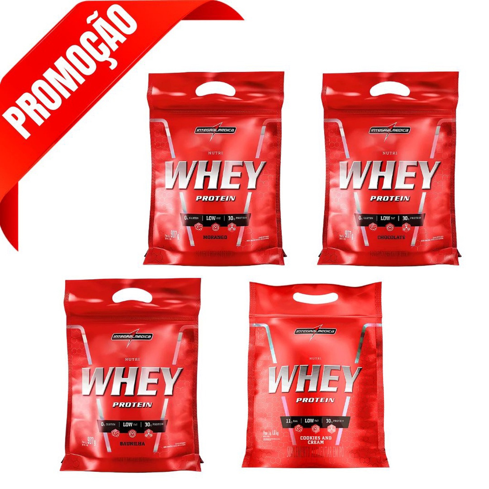 Nutri Whey Protein Isolado E Concentrado Sabores Refil Integralmedica No Shoptime 6172