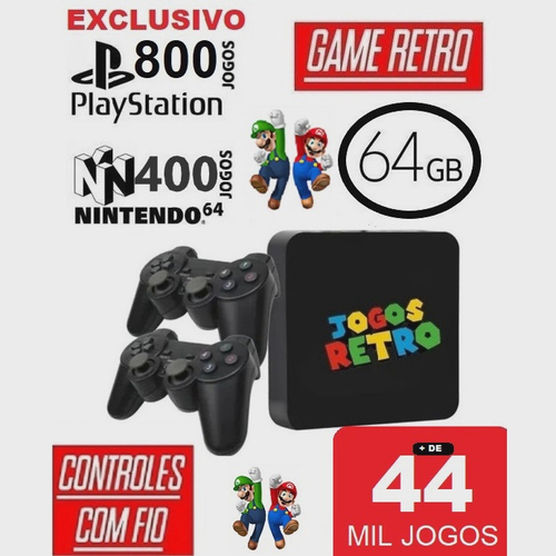 Video Game Portátil SUP Com Controle 2 Jogadores 400 Jogos Mario Pac man  Donken Mini Box Plus - Escorrega o Preço