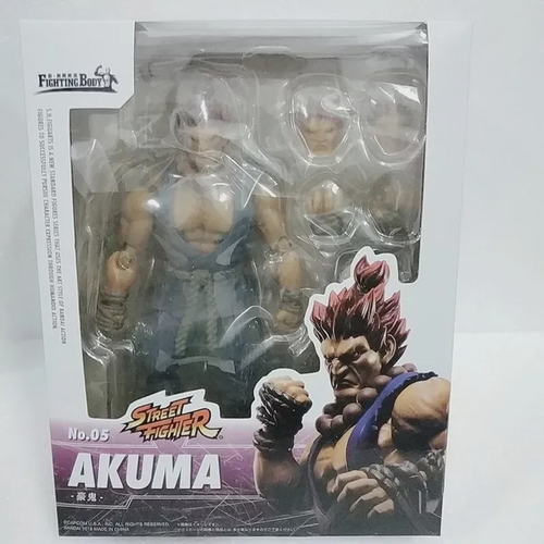 Boneco Akuma Street Fighter Estátua Colecionável Resina