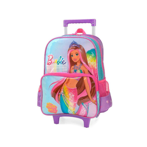 Mochila De Rodinhas Barbie A Princesa E A Pop Star Com Luz em Promoção na  Americanas