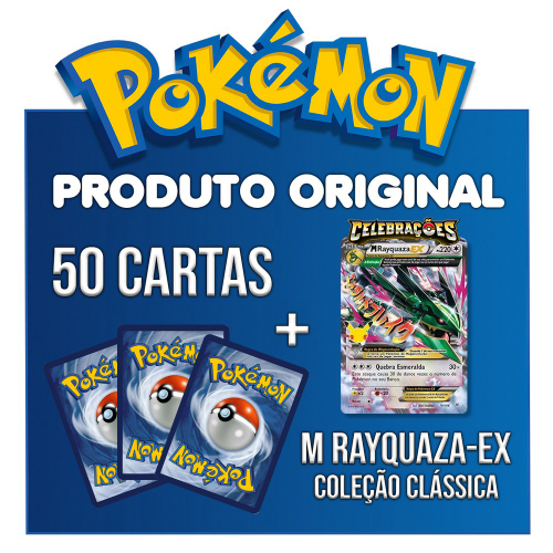 Pokémon Kit Carta Gigante Ultra Rara + 20 Cartas + Brinde em Promoção na  Americanas