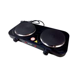 Fogão Elétrico Portátil De Mesa Disco Duas Bocas Preto 110V Menor preço em Fogão Elétrico Portátil De Mesa Disco Duas Bocas Preto 110V