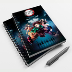 Caderno sketchbook ou anotações demon slayer 21x14cm em Promoção