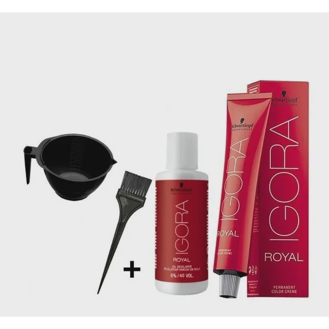 Kit Tintura Schwarzkopf Professional Igora royal Reds tom 8-77 para cabelo