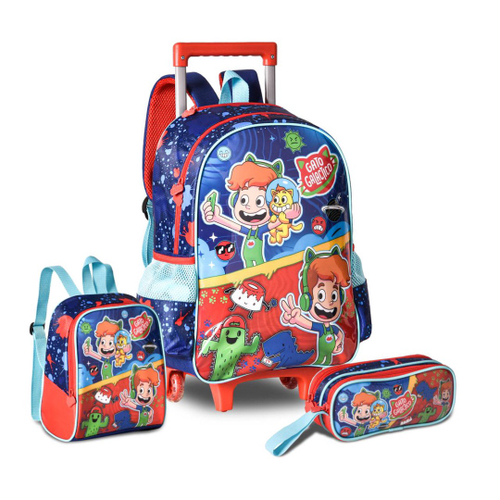 Lancheira Térmica Escolar Gato Galactico Infantil - Shop Macrozao