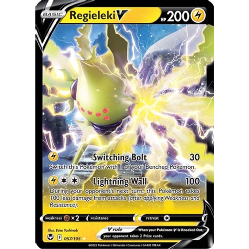 Original Carta Pokemon Lendaria ultra rara Regieleki V em Promoção