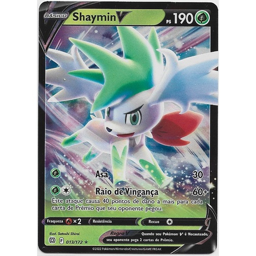 Preços baixos em Jogos de cartas colecionáveis individuais Shaymin Pokémon  TCG ultra raros em inglês