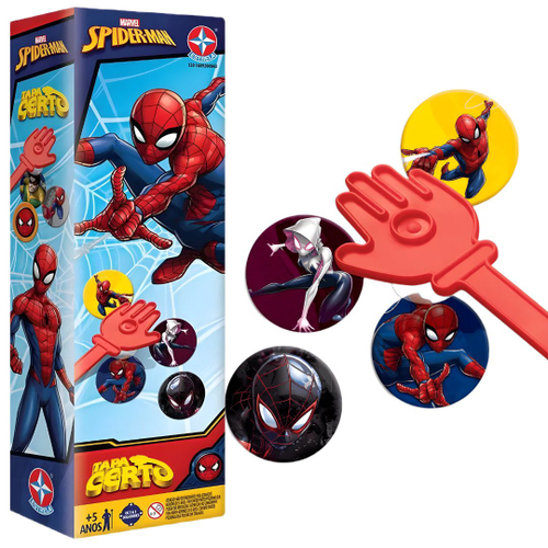 Jogo Tapa Certo Homem Aranha Estrela - Brinkpell