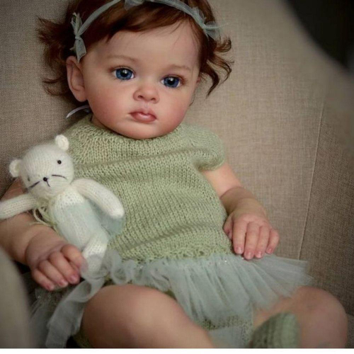 Bebê Reborn Menino Kit Abigail Para Banho Cabelo Fio A Fio no Shoptime