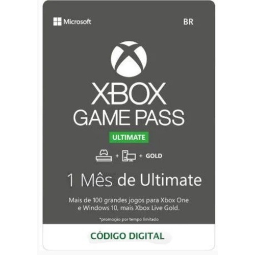 Xbox Gamepass Ultimate 1 Mês - 25 Dígitos Xbox One/pc