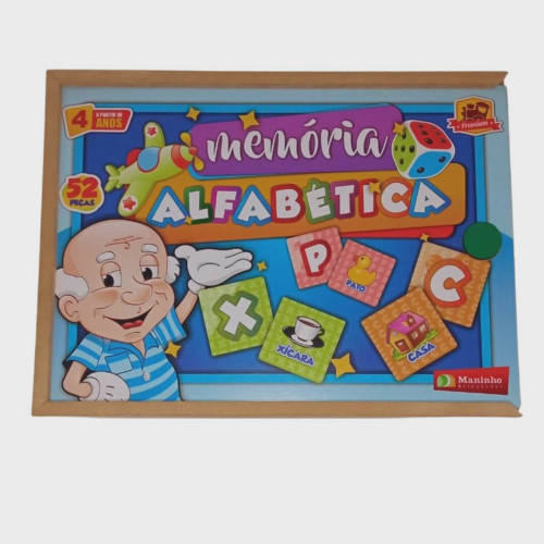 Jogo Educativo Memória Alfabética Premium 4 anos