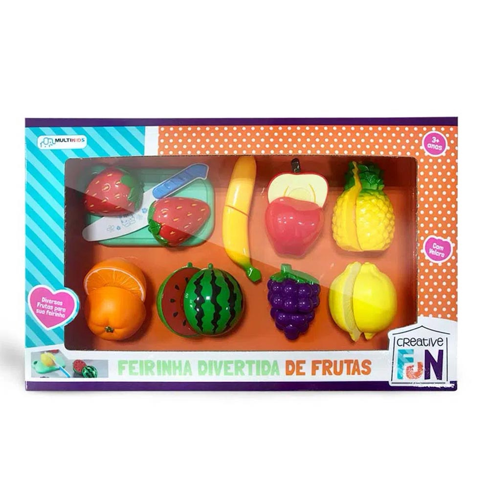 Kit Comidinha Infantil - Creative Fun - Super Feira Legumes - Multikids