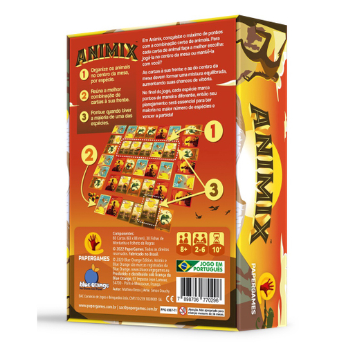 Animix Jogo de Cartas PaperGames