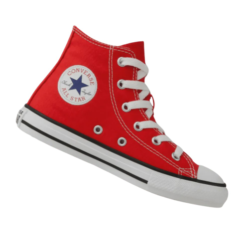 Tênis All-Star Chuck Taylor Cano Alto Unissex Preto Lona no Shoptime