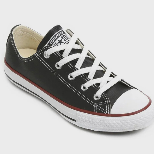 Tenis all star hot sale couro preto infantil