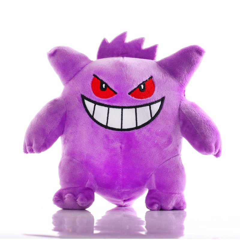 Gengar de Pelúcia 17cm Boneco de Pelúcia Roxo de Pokemon em