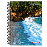 Caderno Com Espiral Capa Dura 20 Matérias Escolar Trabalho
