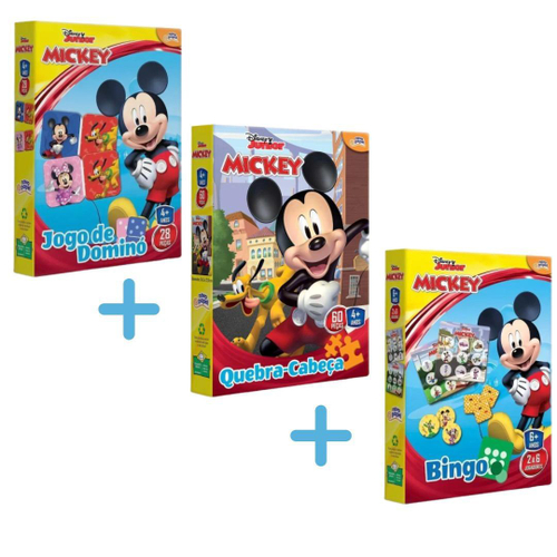 Jogo Infantil Quebra Cabeça de Chão Mickey Mouse Toyster - Loja