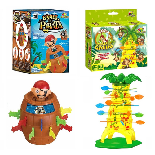 Jogo Infantil Pula Macaco Cada Macaco No Seu Galho - Compre Agora