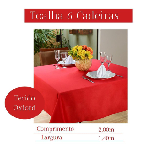 Toalha mesa toile de jouy vermelho com babado xadrez vermelho - kasa 57