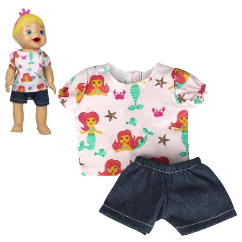 Roupa boneca para baby alive comilona entre 35/40cm - vestido salada de  fruta - casinha 4 - Roupa de Boneca - Magazine Luiza