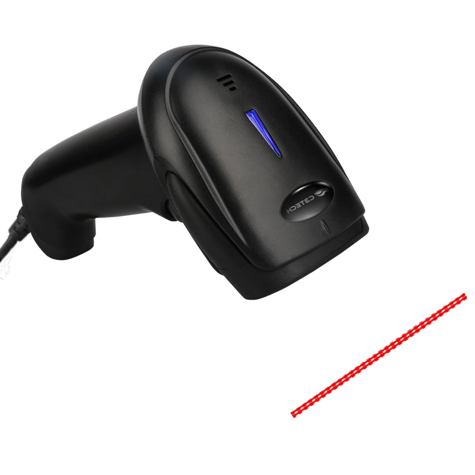 Supermercado Handheld Barcode Scanner, Leitor de Código de Barras