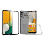 2x Capas Anti Impacto Transparente + 2x Peliculas de Vidro 3D para Samsung Galaxy A14