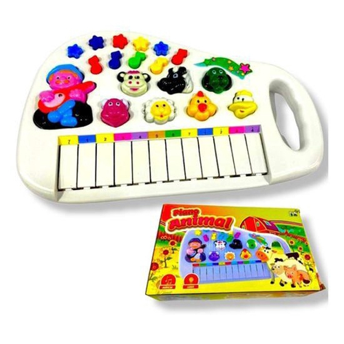 Piano Teclado Infantil Som De Animais Musical Fazendinha em Promoção na  Americanas