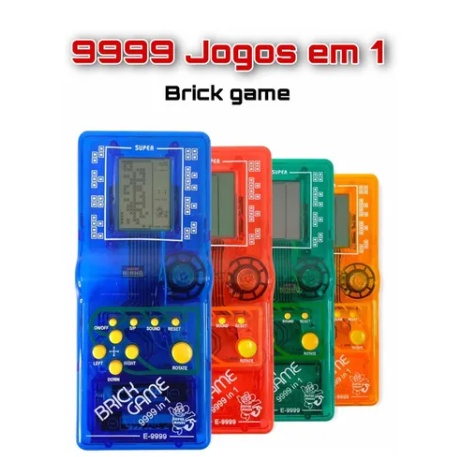 Videogame Games Antigos Mini Game Portátil Infantil Com 9999 Jogos