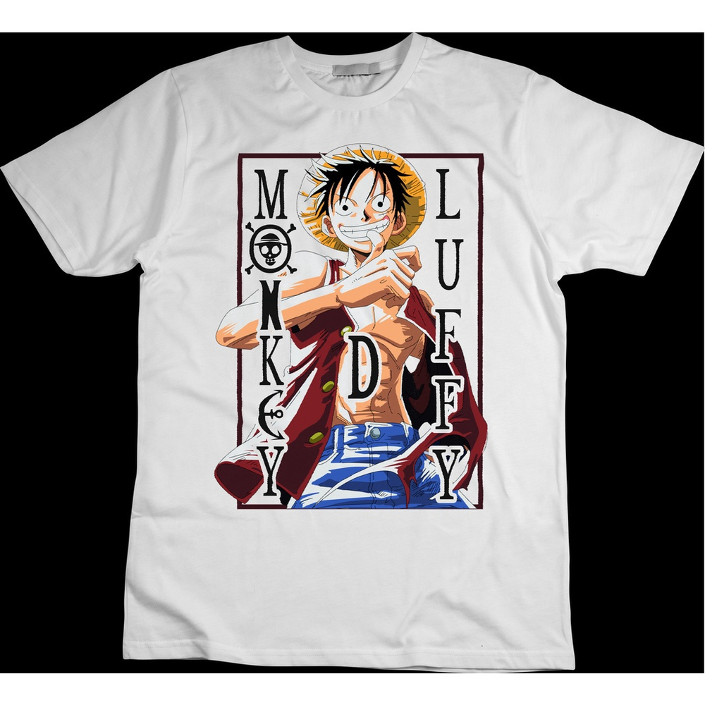 Camiseta Masculina Copa Do Mundo 2022 One Piece Luffy Brasil