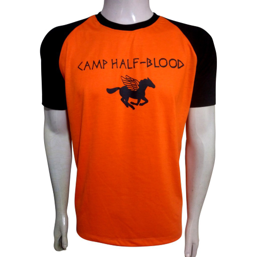 Camiseta Masculina Acampamento Meio Sangue www.elo7.com.br/dixiearte