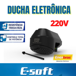 Ducha Eletrônica Preta 220v 7500w e-soft Chuveiro Preto Enerbras é boa?