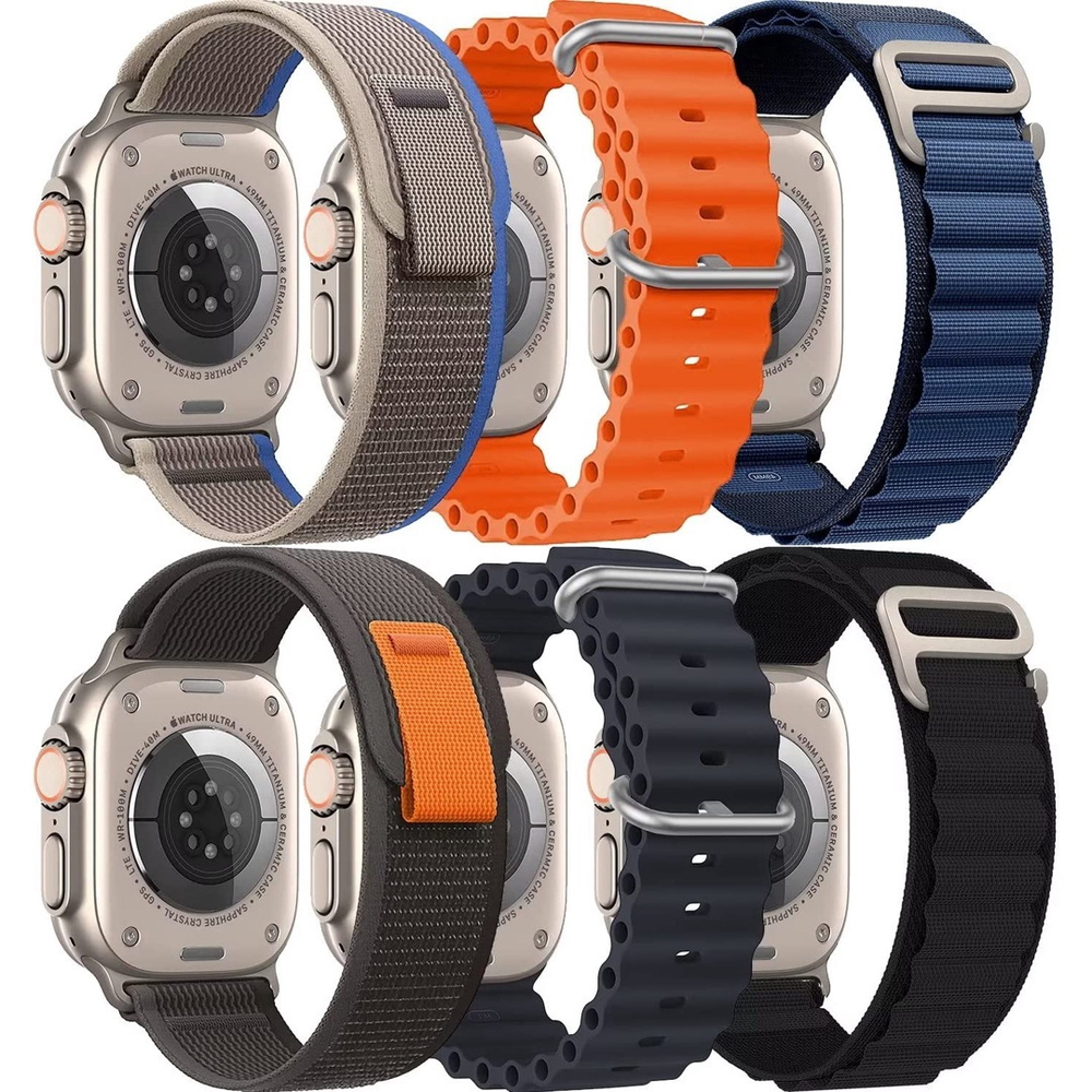 Pulseira de Nylon Nova compatível com Apple Watch Series 42mm / 44mm / 45mm  / 49mm