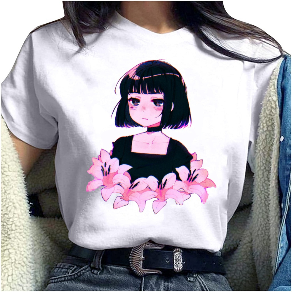 Camiseta Feminina Vintage Egirl Tumblr Tshirt Blusa Aesthetic Girl Power branca em Promocao na Americanas