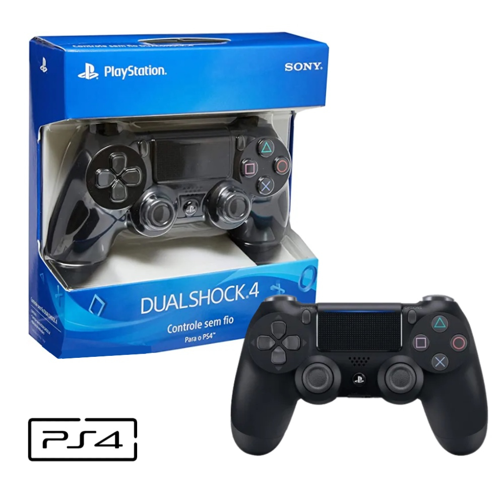 Controle Sem Fio Dualshock Playstation 4 Sony - Preto