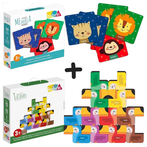 JOGUINHOS DE BOLSA: JOGO DA MEMORIA ANIMAIS - CELL Brinquedos Educativos ®