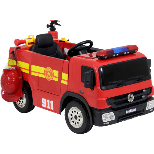 CARRINHO DE BRINQUEDO CAMINHÃO BOMBEIRO 95 PÇS - POLIBRINQ