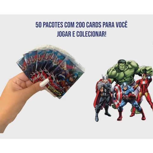 Jogo de Cartas - Marvel - Os Vingadores - Rank - 2 Jogadores ou