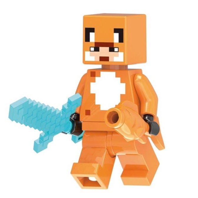 Boneco Blocos De Montar Coelho Minecraft em Promoção na Americanas