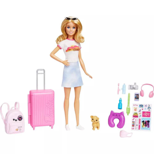 Barbie pink passport barbie and best sale ken set