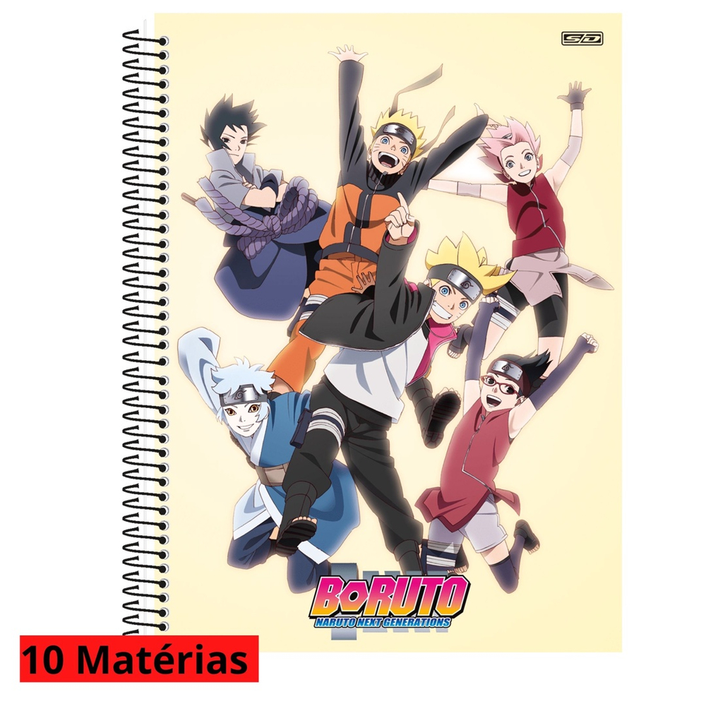 Caderno de Capa Dura Universitário Anime Boruto Filho Naruto em Promoção na  Americanas