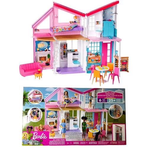 Kit Casa De Bonecas Barbie E Moveis Lian Em Mdf Cru 18 Pc - Darama em  Promoção na Americanas